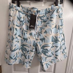 Oakley Swim‎ Trunks New Xl Palm Print